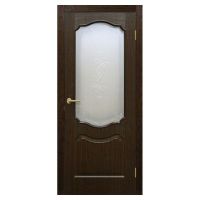 Двери межкомнатные ОМиС «Прима ПВХ» (полотно со стеклом с контурным рисунком)