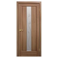 Двери межкомнатные ОМиС «Тиффани ПВХ» (полотно со стеклом с контурным рисунком)