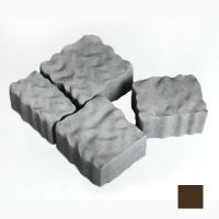 Тротуарная плитка сухопрессованная «Австрийский камень» кофейная 60 мм (кв.м)