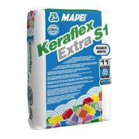 Клей для плитки Керафлекс Экстра C1/23 белый (Keraflex Extra S1/23) Mapei (23 кг)