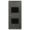Двери межкомнатные ОМиС «Deco 03» (полотно под остекление, черное стекло)