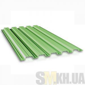 Профнастил стеновой ПС-10 зеленый 0.4 мм (кв.м)