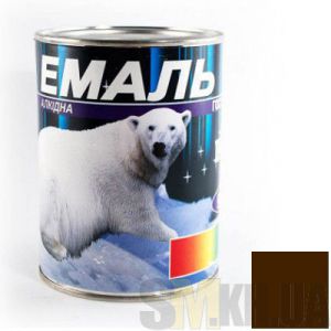 Краска Эмаль ПФ-115 темно-коричневая (0,9 кг)