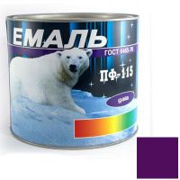 Краска Эмаль ПФ-115 фиолетовая (2,5 кг)