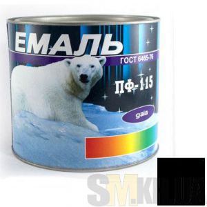 Краска Эмаль ПФ-115 черная (2,5 кг)