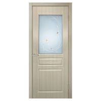 Двери межкомнатные ОМиС «Барселона ПВХ» (полотно со стеклом с контурным рисунком)