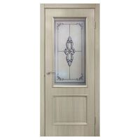 Двери межкомнатные ОМиС «Версаль ПВХ» (полотно со стеклом с фотопечатью)